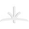 Ekena Millwork Davenport Architectural Grade PVC Gable Bracket, 60"W x 32 1/2"H x 4"D x 4"F, 13/12 Pitch GBP060X33X0404DAV00 - alternate 5
